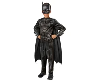 Includes: Batman printed jumpsuit with cape and mask